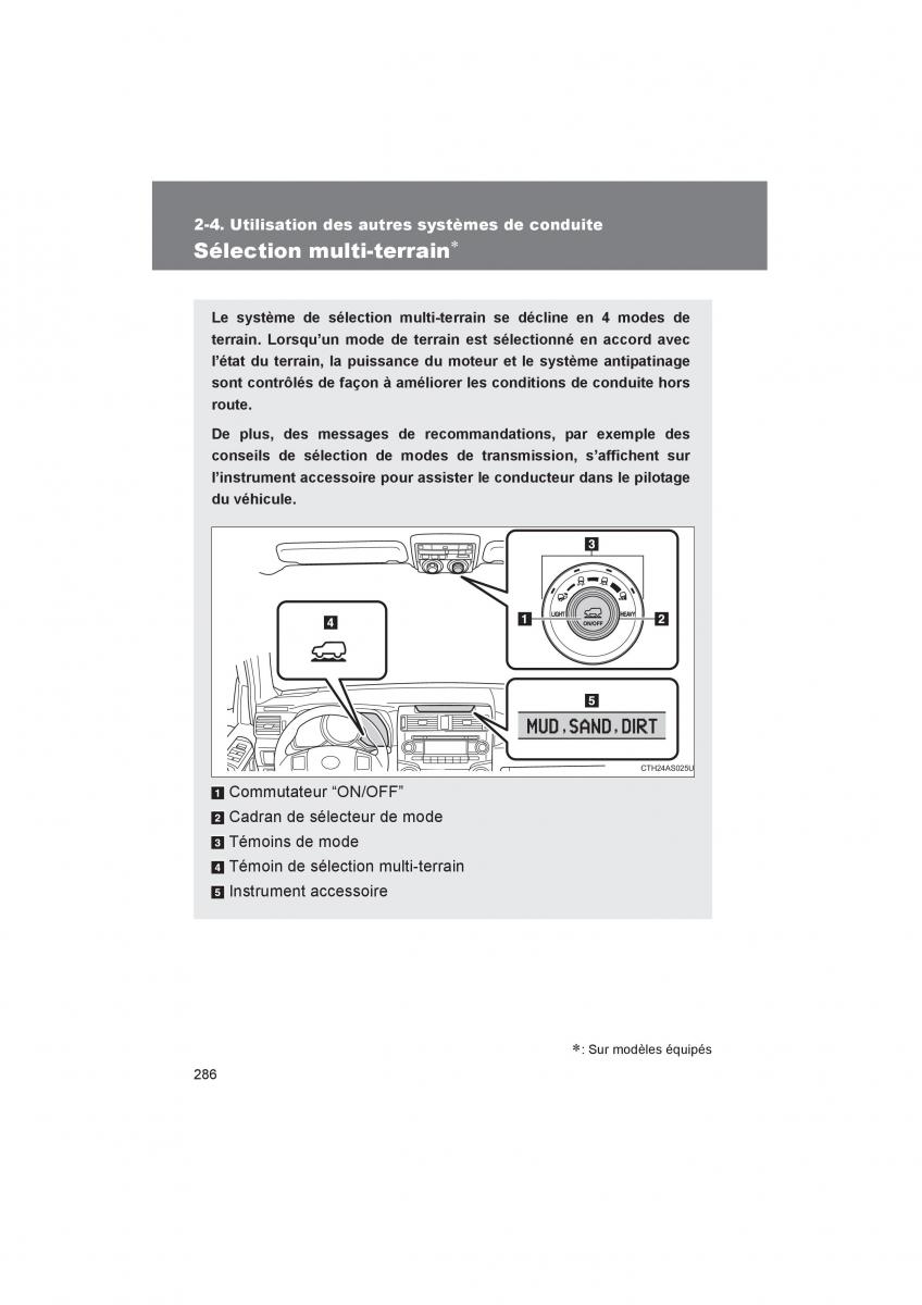 Toyota 4Runner 5 V N280 manuel du proprietaire / page 288