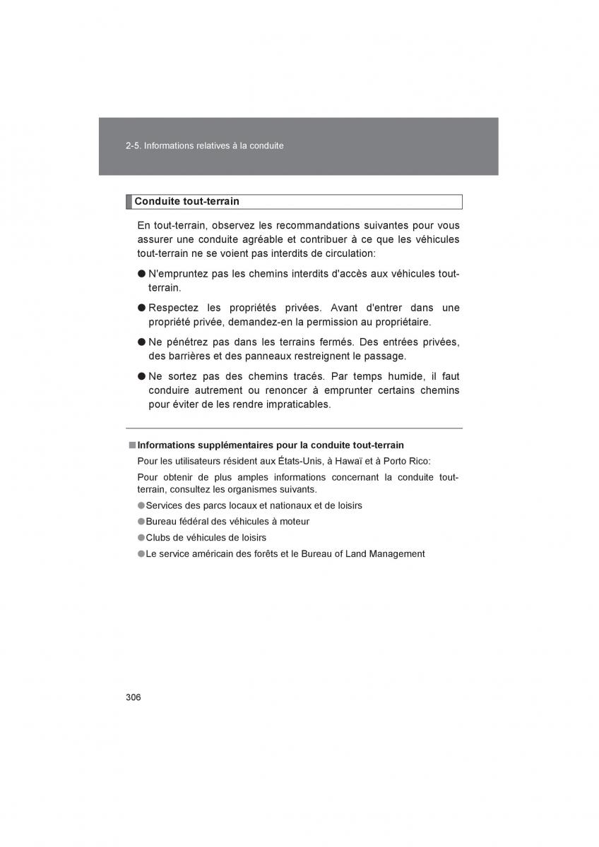 Toyota 4Runner 5 V N280 manuel du proprietaire / page 308