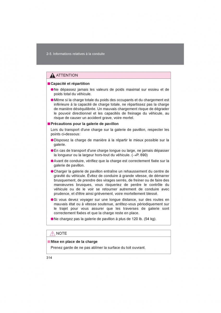 Toyota 4Runner 5 V N280 manuel du proprietaire / page 316