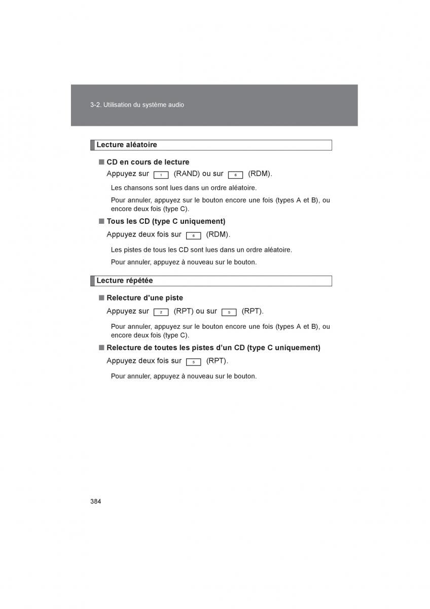 Toyota 4Runner 5 V N280 manuel du proprietaire / page 386