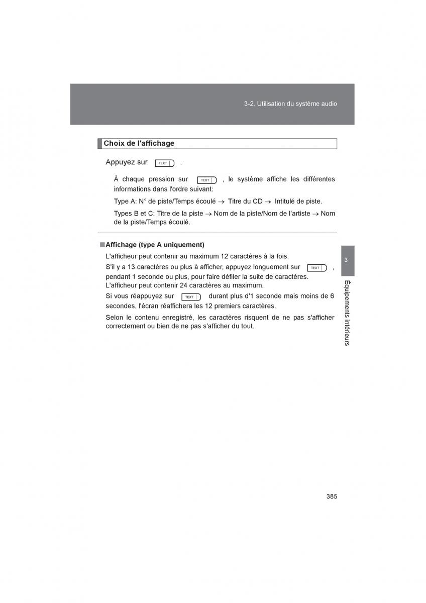 Toyota 4Runner 5 V N280 manuel du proprietaire / page 387