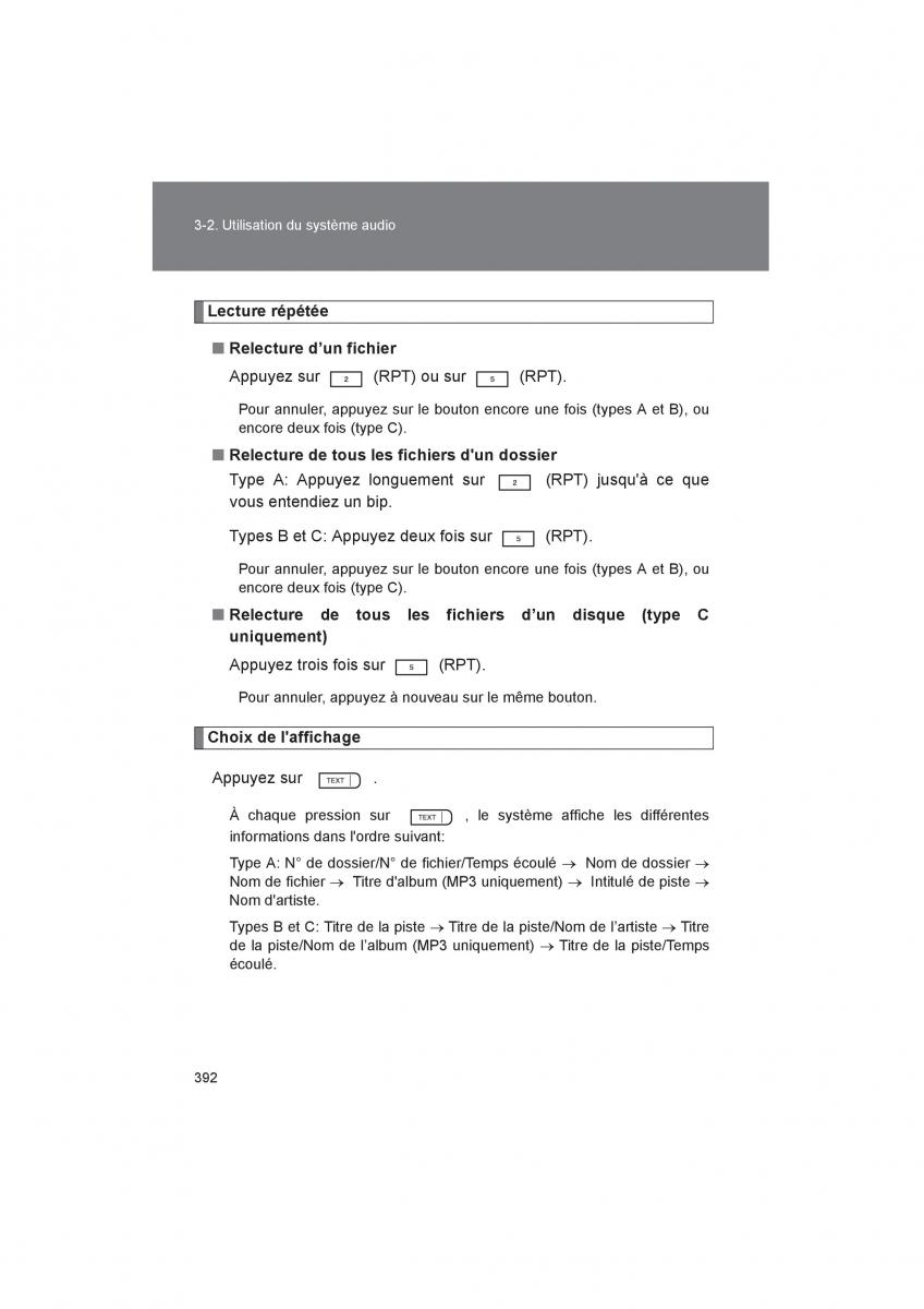 Toyota 4Runner 5 V N280 manuel du proprietaire / page 394