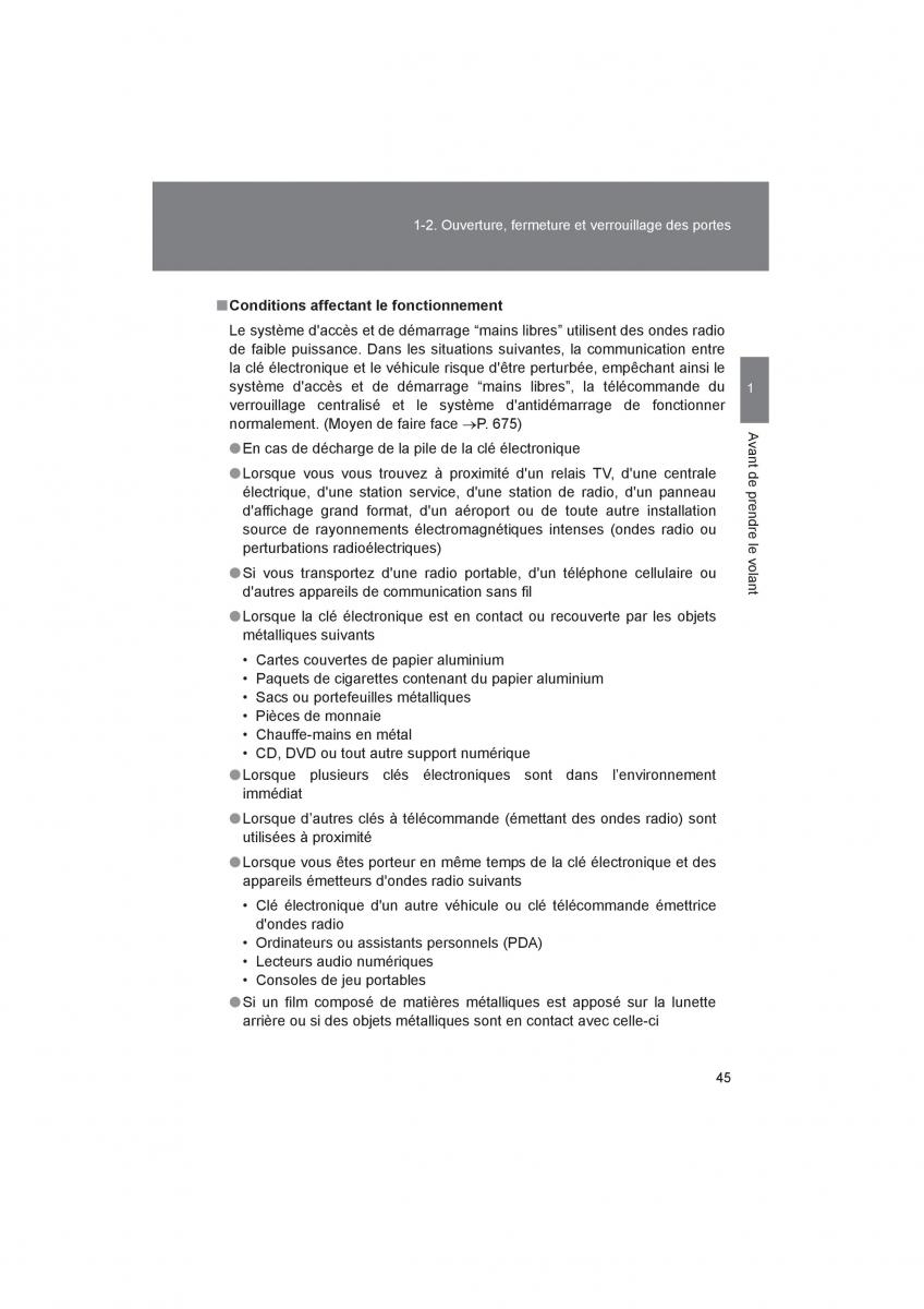 Toyota 4Runner 5 V N280 manuel du proprietaire / page 47