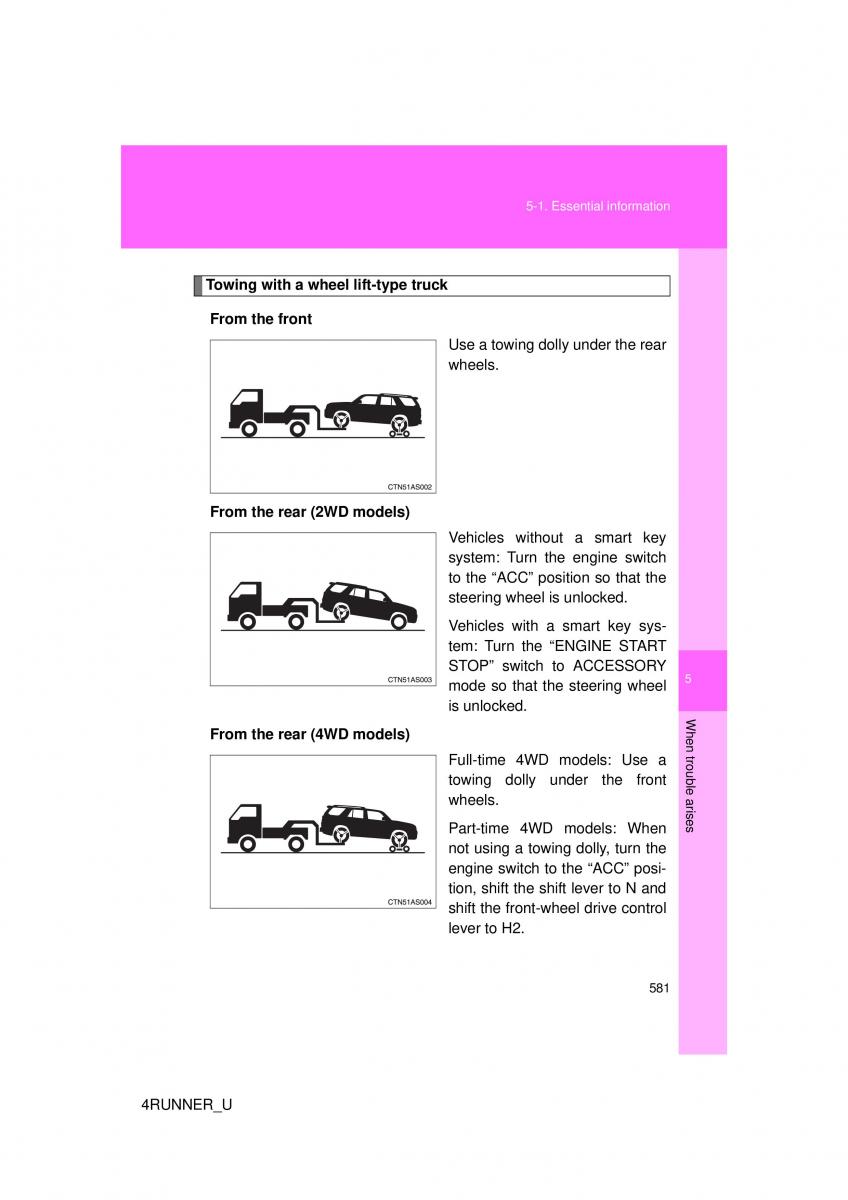 Toyota 4Runner 5 V N280 owners manual / page 546