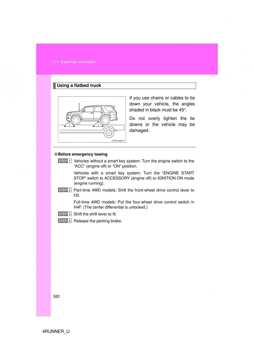 Toyota 4Runner 5 V N280 owners manual / page 547