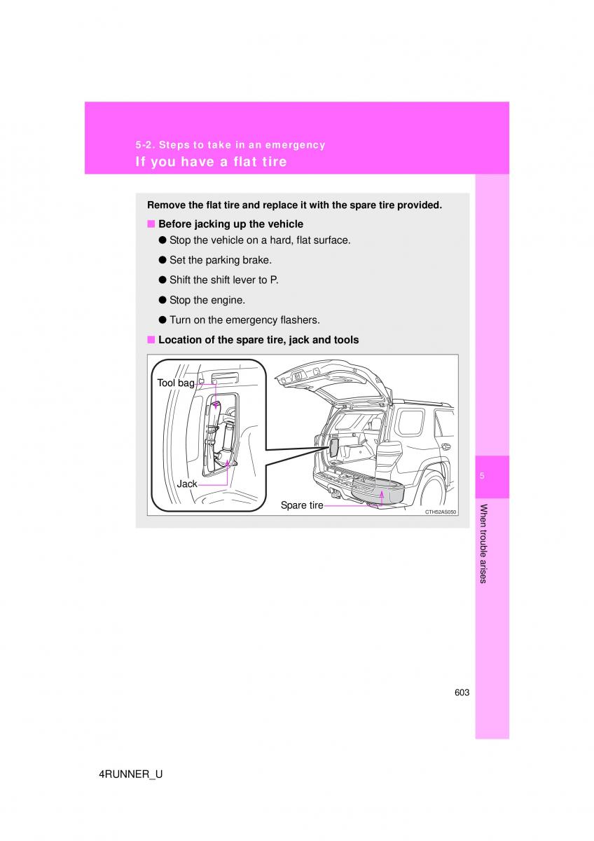 Toyota 4Runner 5 V N280 owners manual / page 568