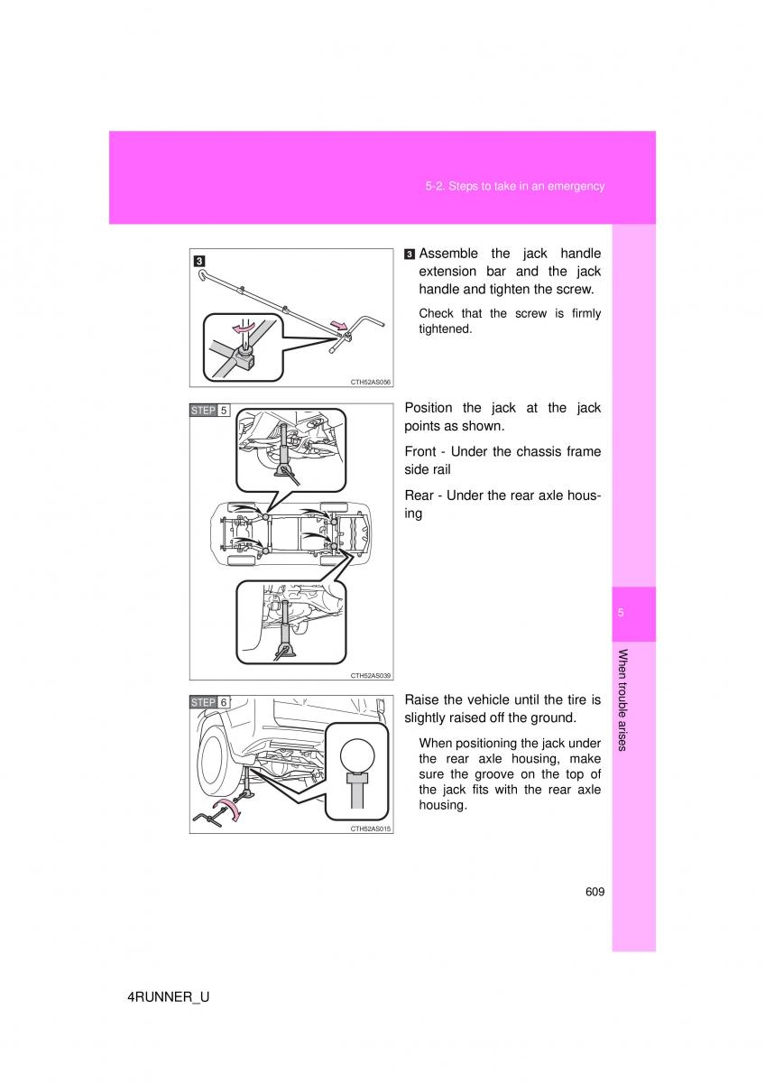 Toyota 4Runner 5 V N280 owners manual / page 574