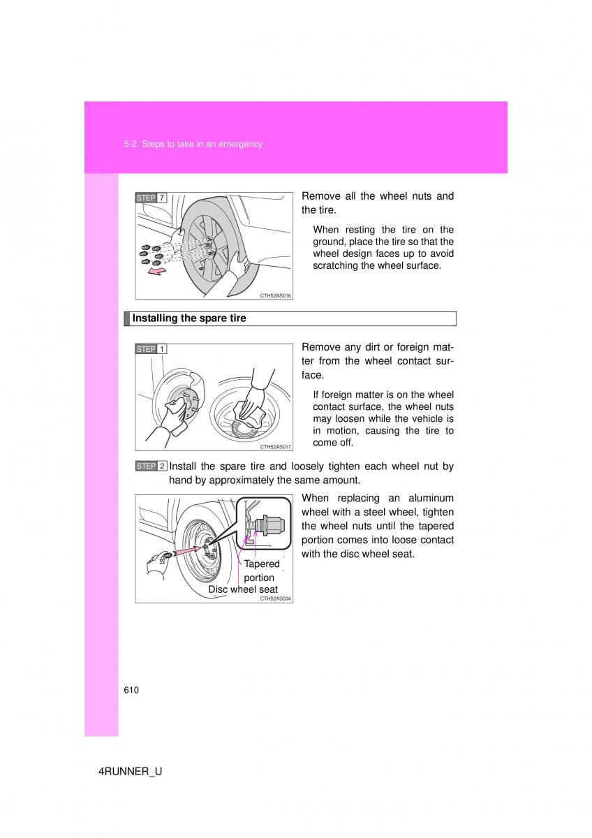 Toyota 4Runner 5 V N280 owners manual / page 575