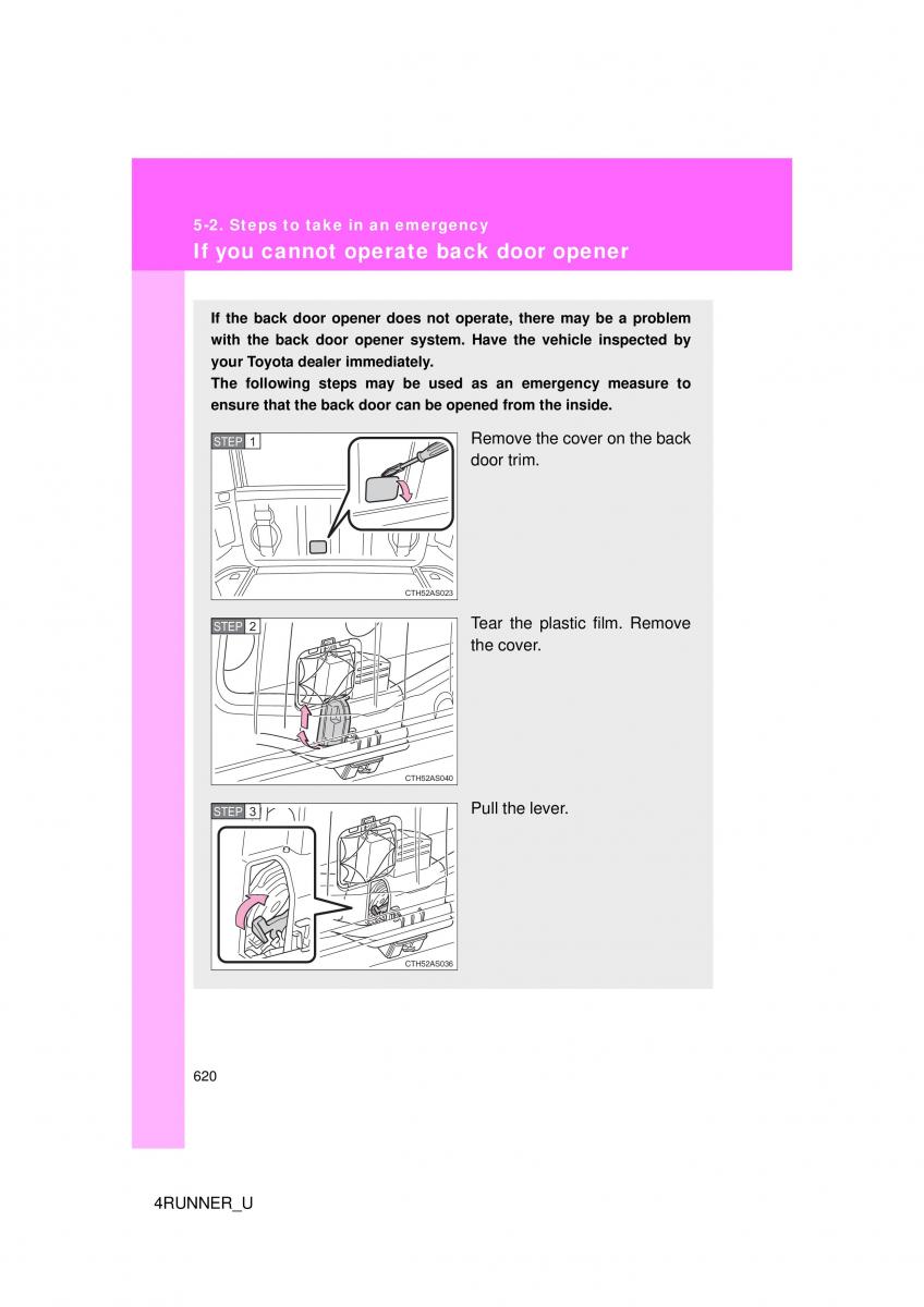 Toyota 4Runner 5 V N280 owners manual / page 585