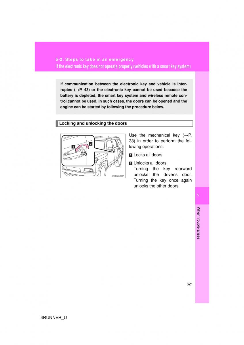 Toyota 4Runner 5 V N280 owners manual / page 586