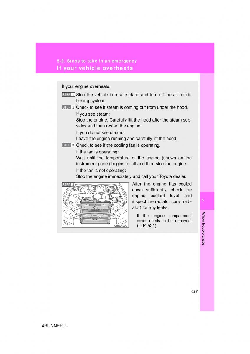 Toyota 4Runner 5 V N280 owners manual / page 592