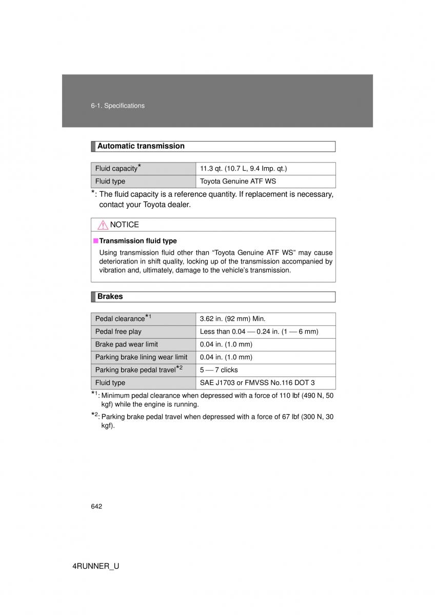 Toyota 4Runner 5 V N280 owners manual / page 606