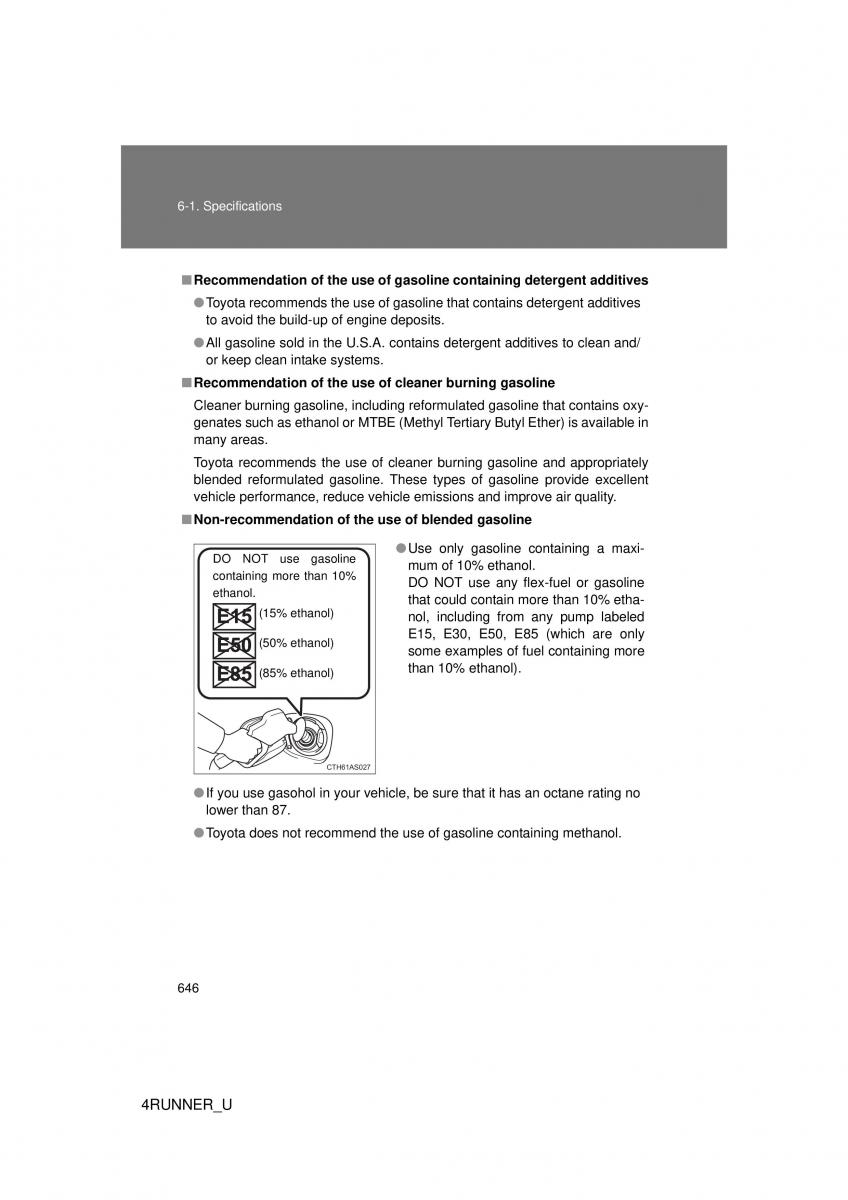 Toyota 4Runner 5 V N280 owners manual / page 610