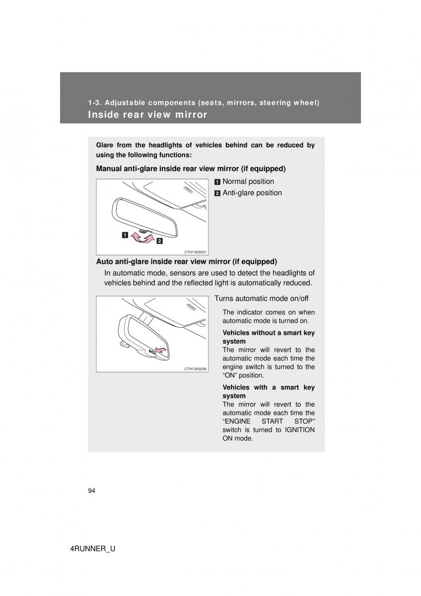 Toyota 4Runner 5 V N280 owners manual / page 64