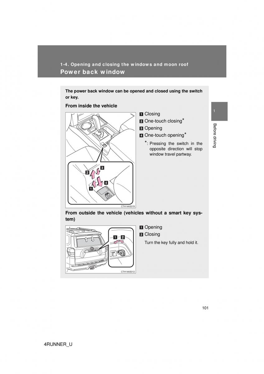 Toyota 4Runner 5 V N280 owners manual / page 71