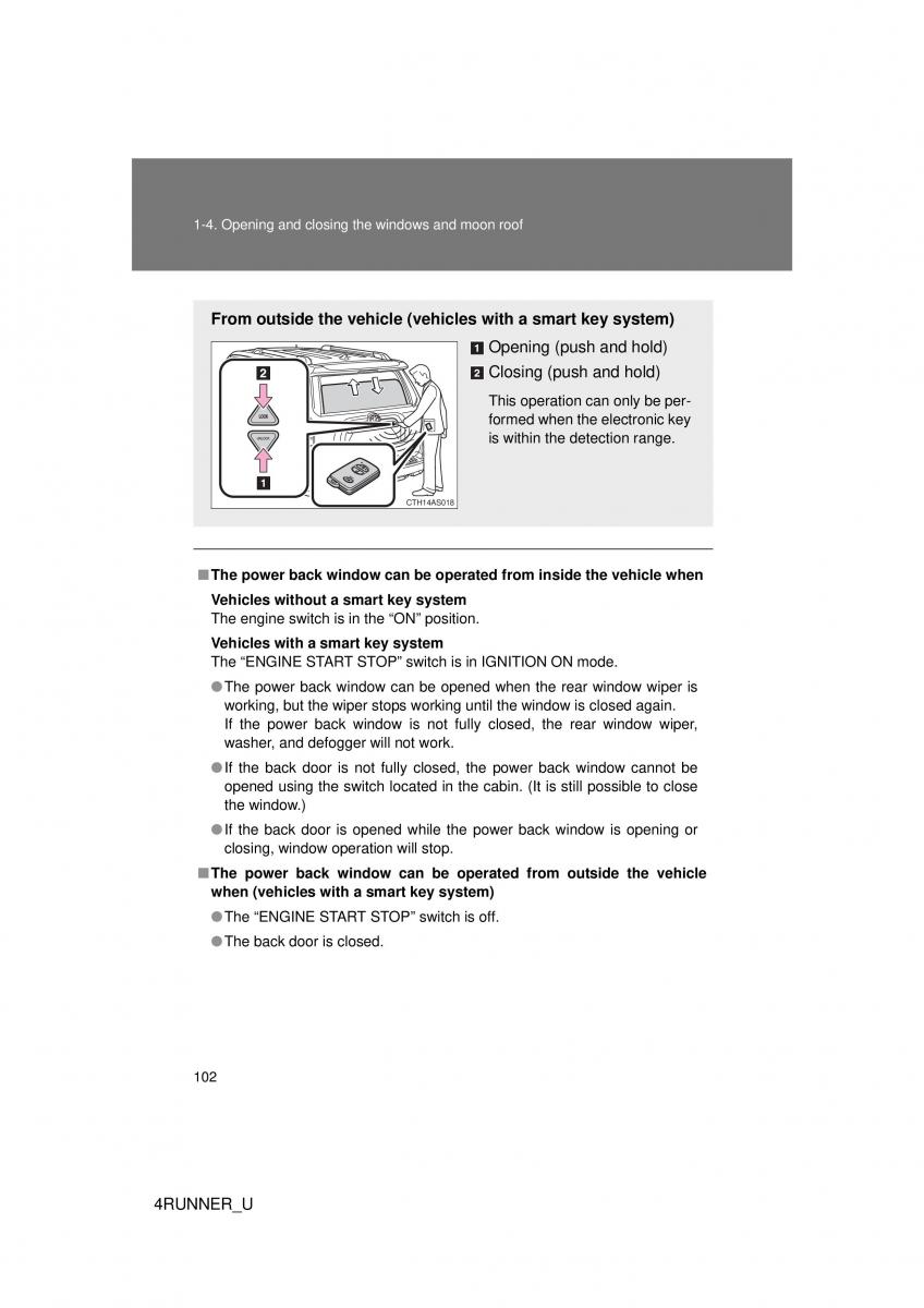 Toyota 4Runner 5 V N280 owners manual / page 72