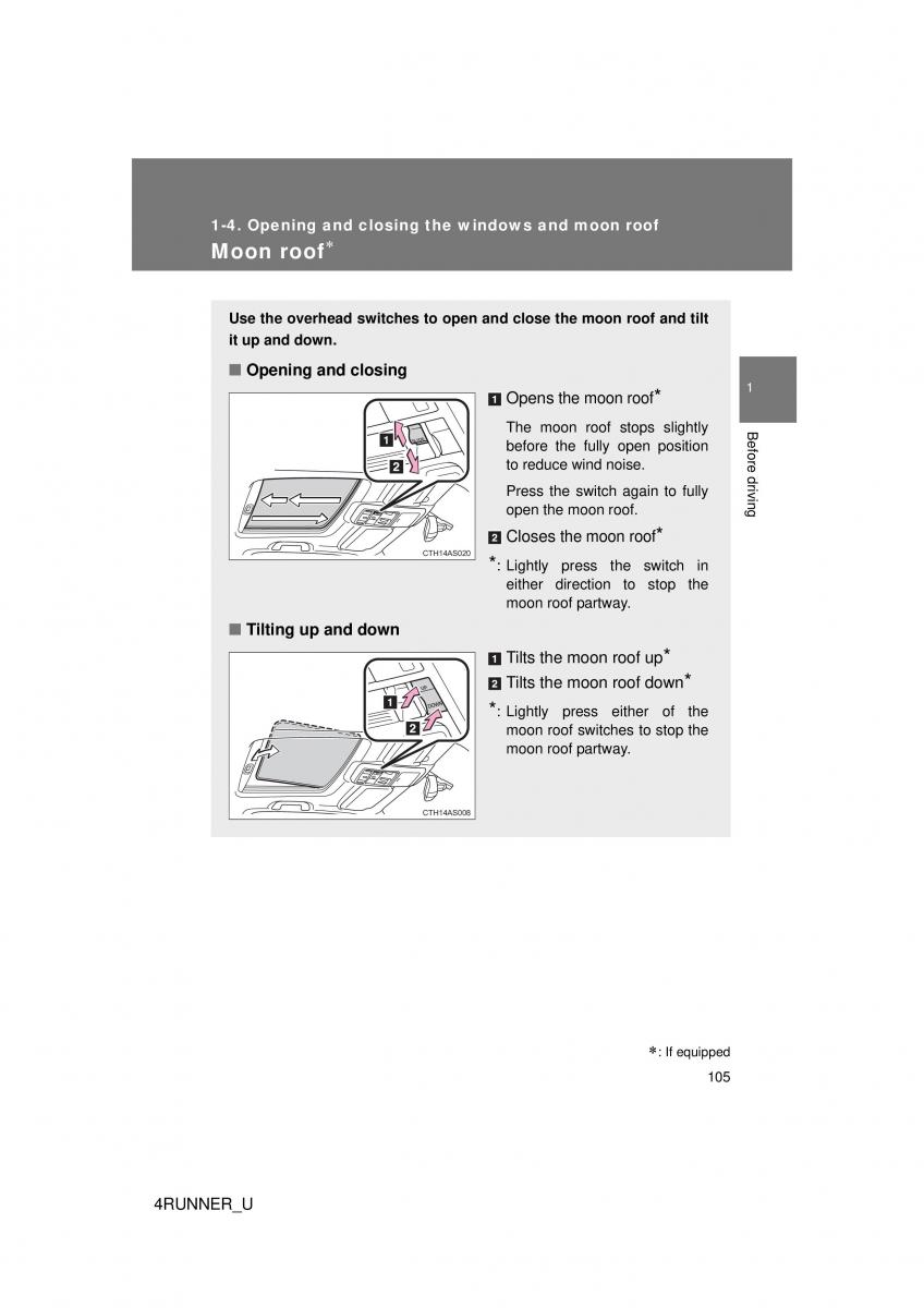 Toyota 4Runner 5 V N280 owners manual / page 75