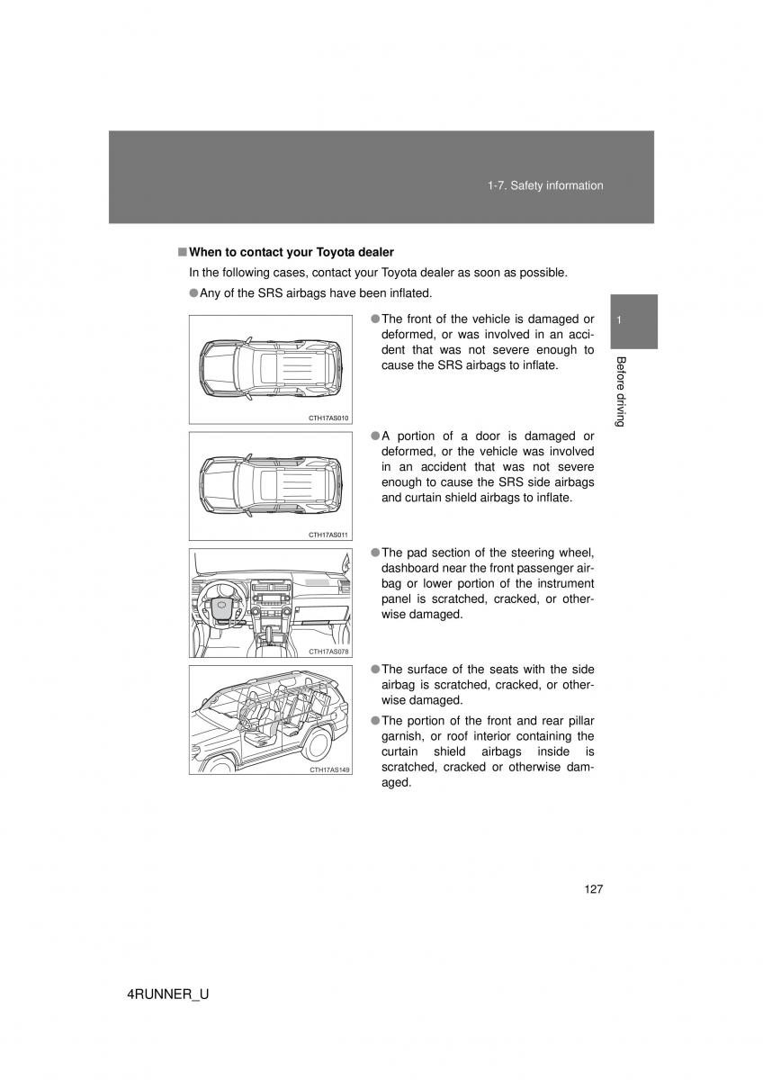 Toyota 4Runner 5 V N280 owners manual / page 97