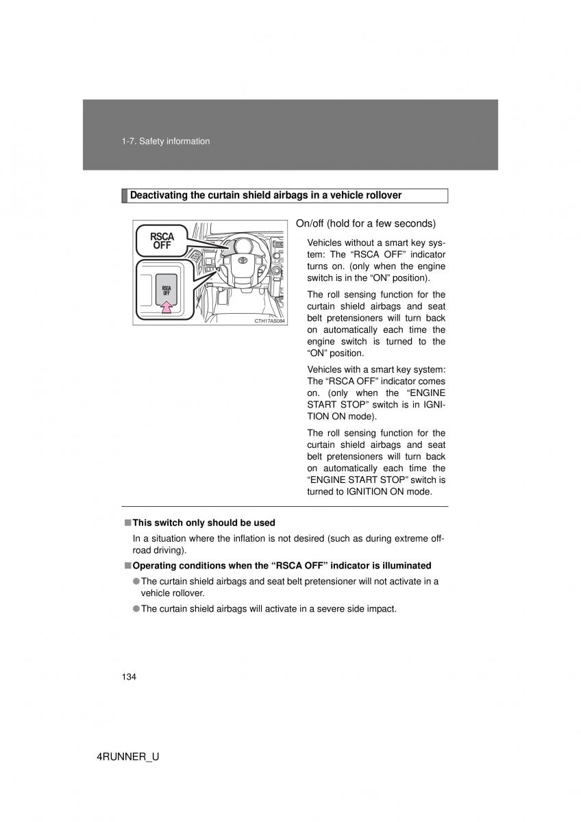 Toyota 4Runner 5 V N280 owners manual / page 104