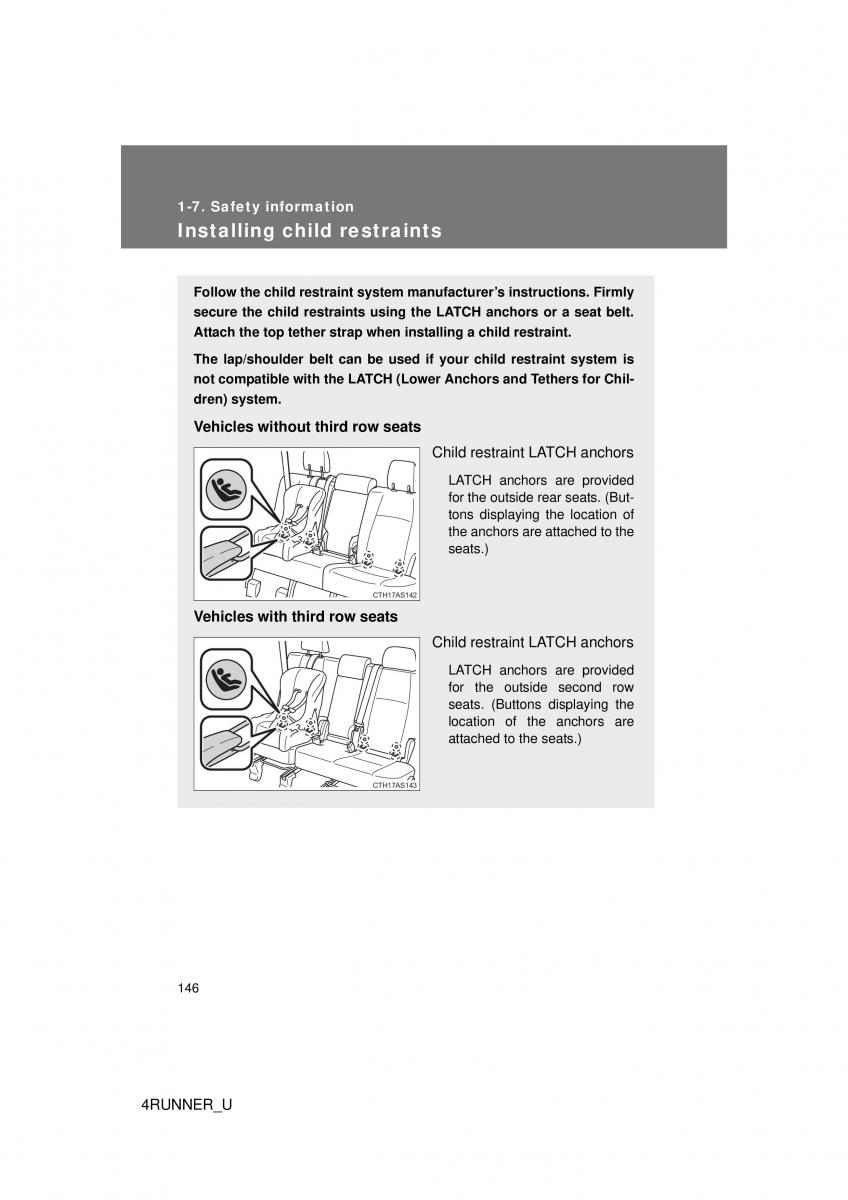 Toyota 4Runner 5 V N280 owners manual / page 116