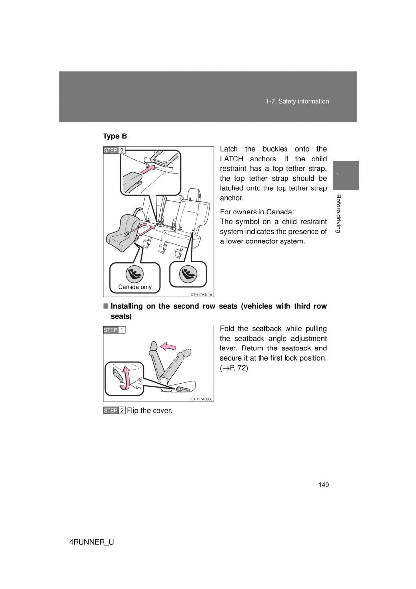 Toyota 4Runner 5 V N280 owners manual / page 119