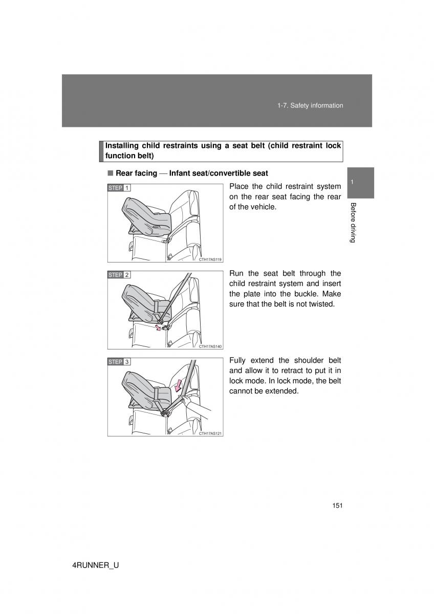 Toyota 4Runner 5 V N280 owners manual / page 121