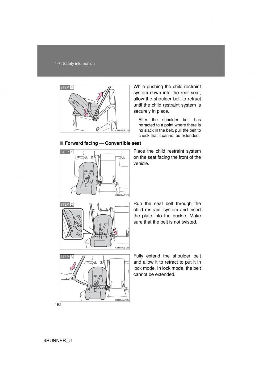 Toyota 4Runner 5 V N280 owners manual / page 122