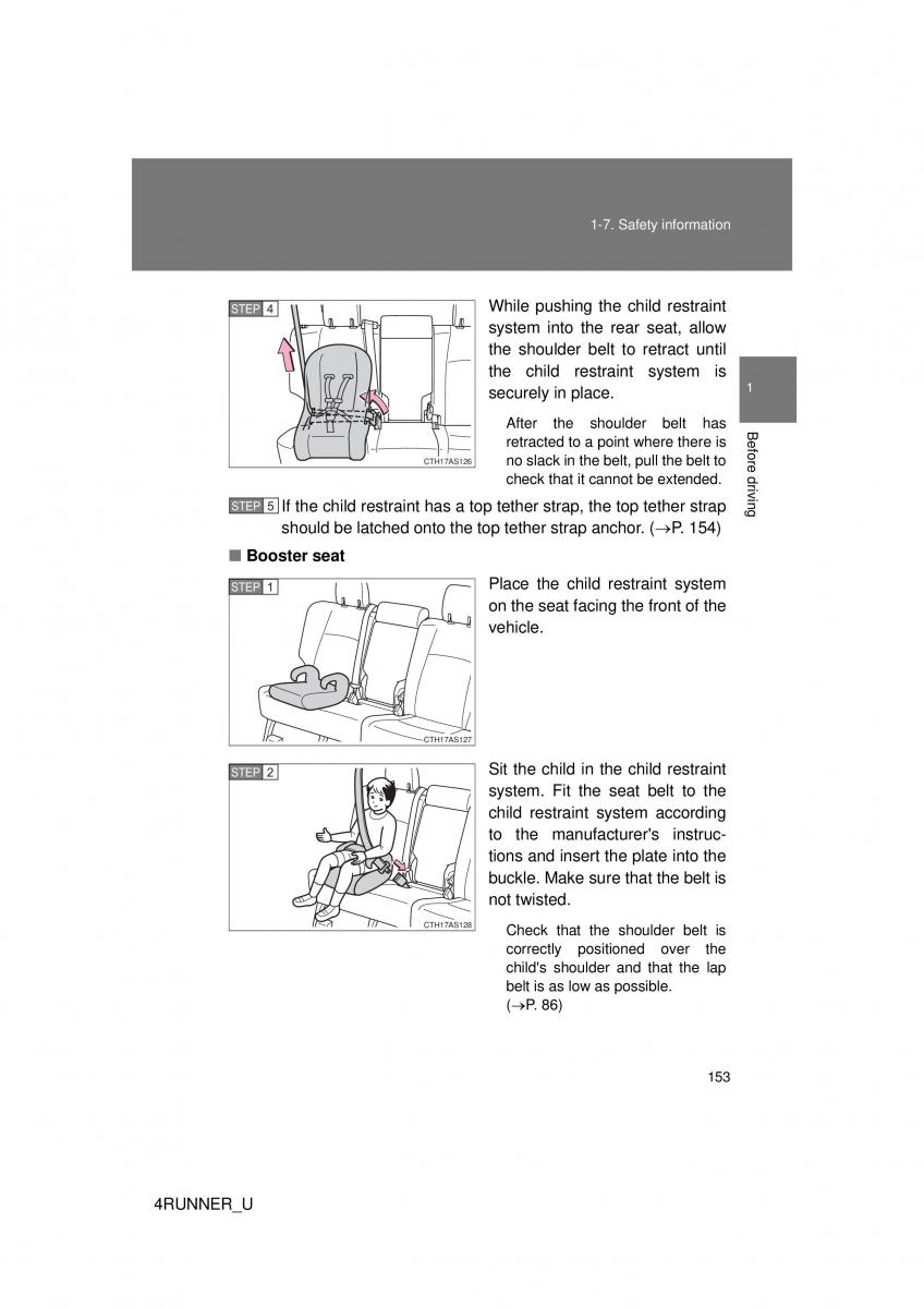 Toyota 4Runner 5 V N280 owners manual / page 123