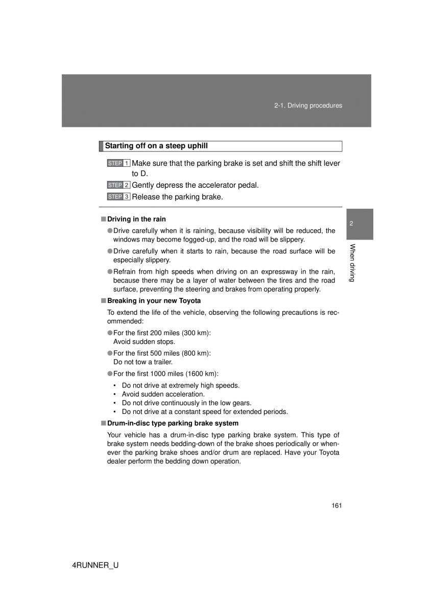 Toyota 4Runner 5 V N280 owners manual / page 130