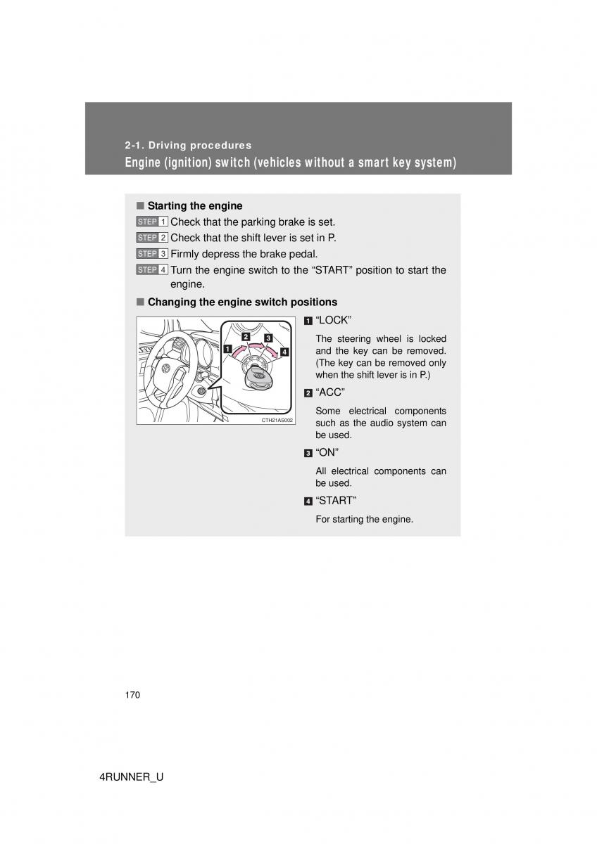 Toyota 4Runner 5 V N280 owners manual / page 139