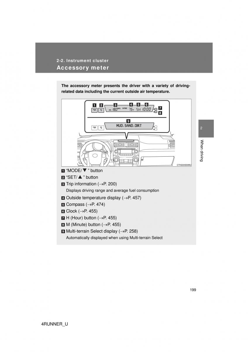 Toyota 4Runner 5 V N280 owners manual / page 168