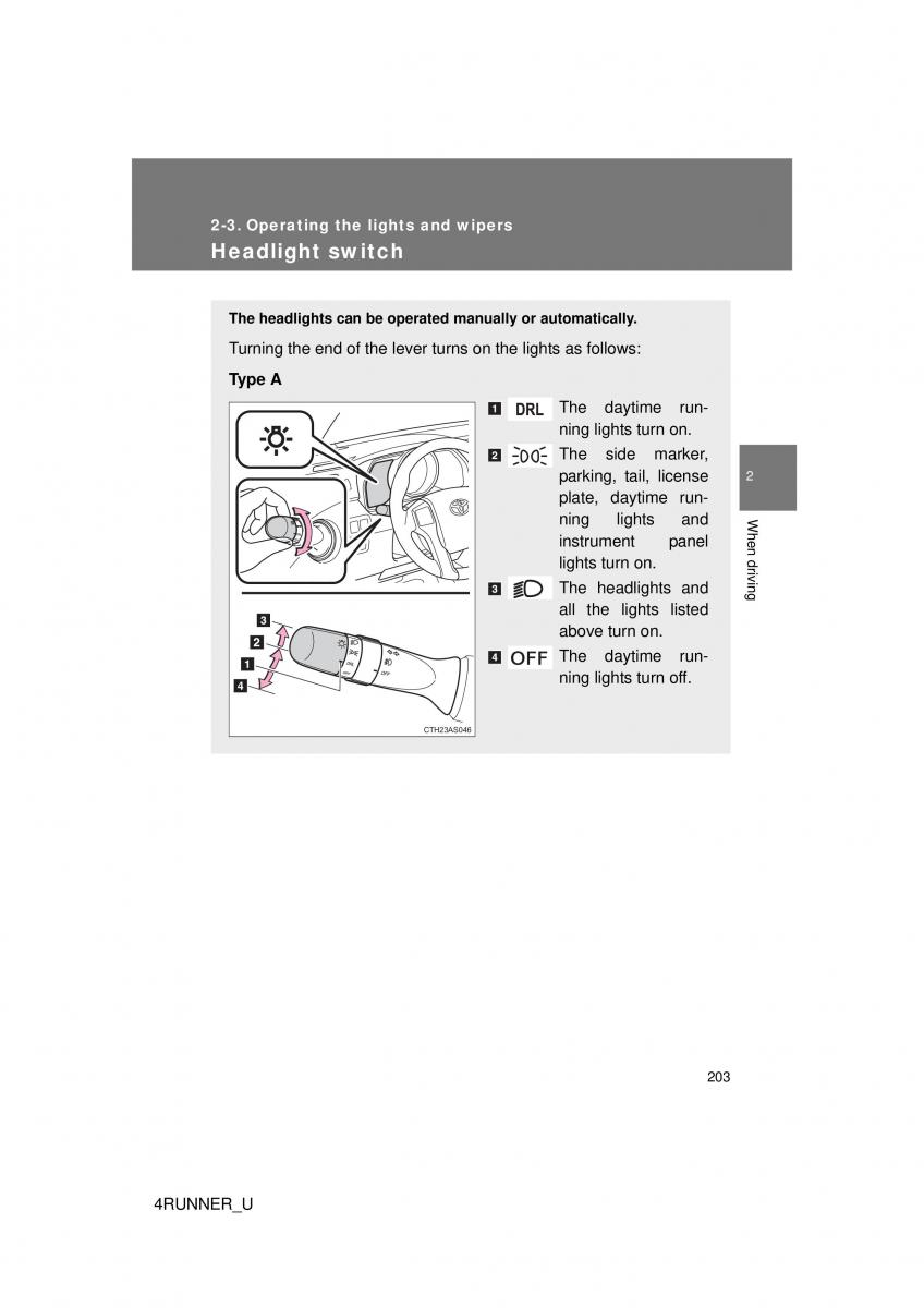 Toyota 4Runner 5 V N280 owners manual / page 172