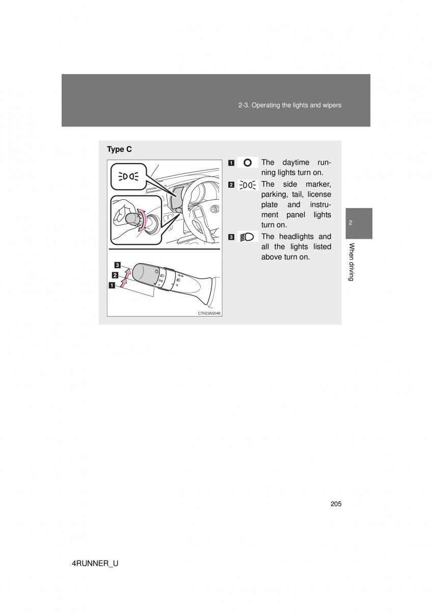 Toyota 4Runner 5 V N280 owners manual / page 174