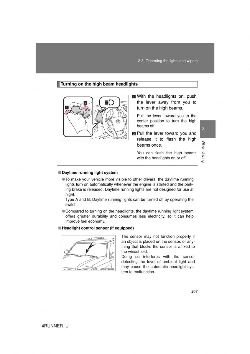 Toyota 4Runner 5 V N280 owners manual / page 176