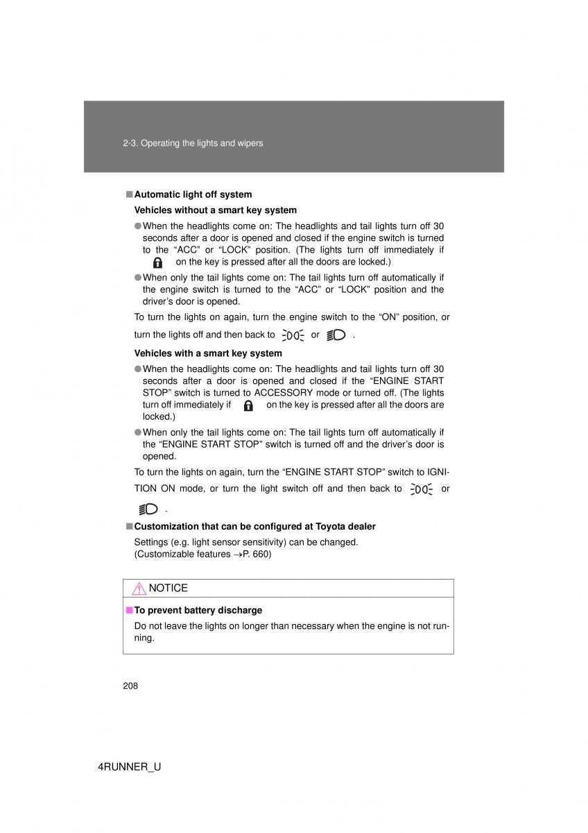 Toyota 4Runner 5 V N280 owners manual / page 177