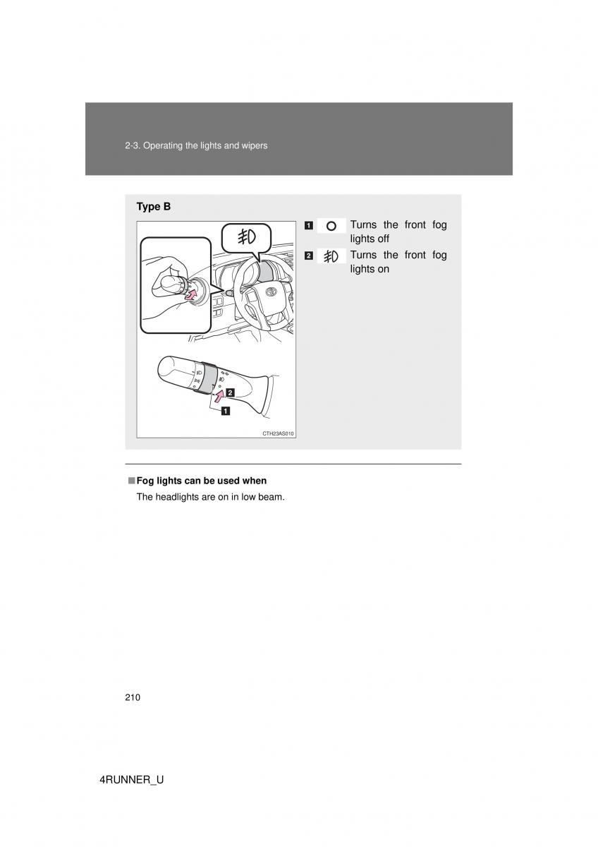 Toyota 4Runner 5 V N280 owners manual / page 179