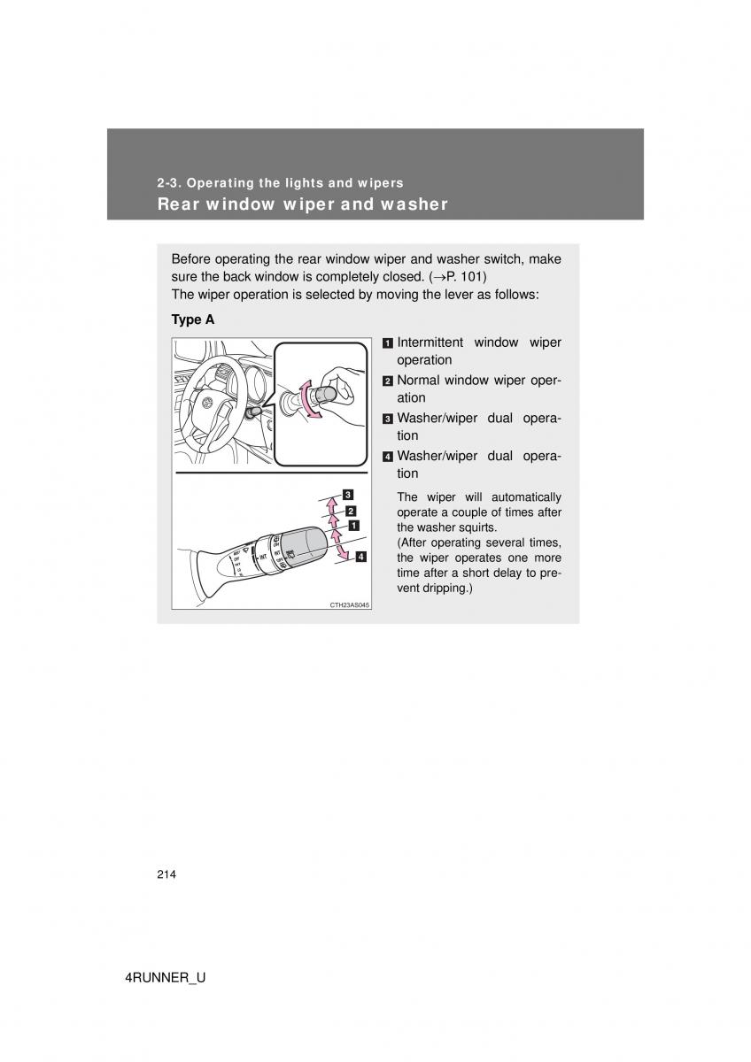 Toyota 4Runner 5 V N280 owners manual / page 183