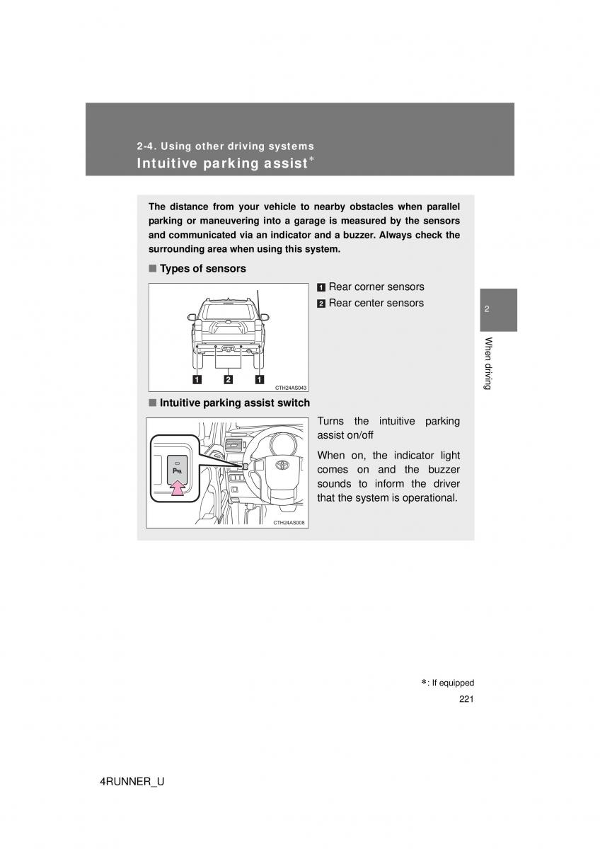 Toyota 4Runner 5 V N280 owners manual / page 190