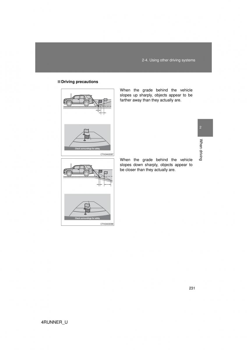 Toyota 4Runner 5 V N280 owners manual / page 200