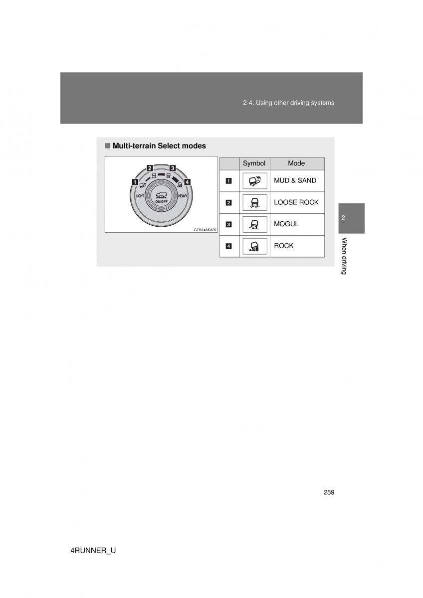 Toyota 4Runner 5 V N280 owners manual / page 228