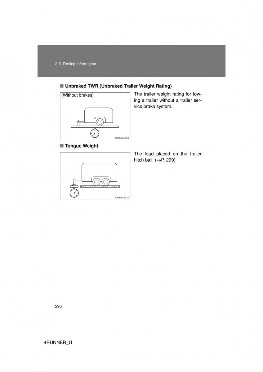 Toyota 4Runner 5 V N280 owners manual / page 265