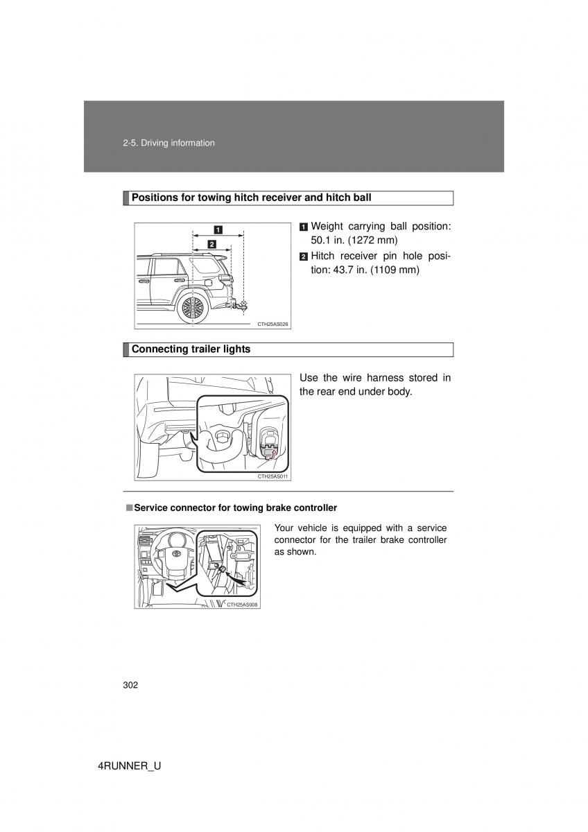 Toyota 4Runner 5 V N280 owners manual / page 271