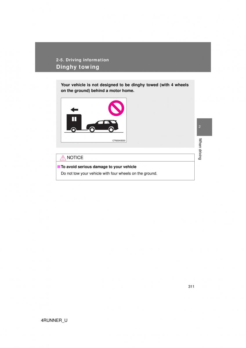 Toyota 4Runner 5 V N280 owners manual / page 280