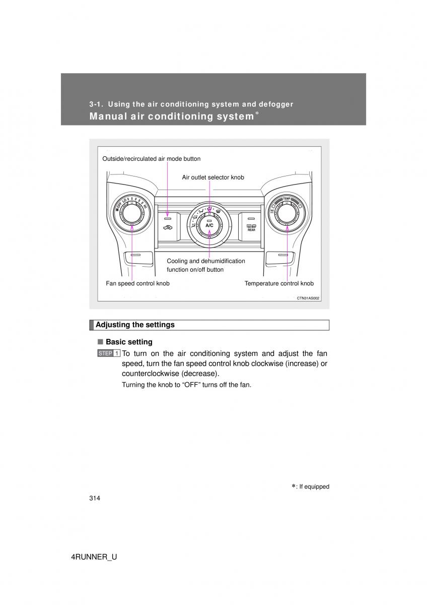 Toyota 4Runner 5 V N280 owners manual / page 281