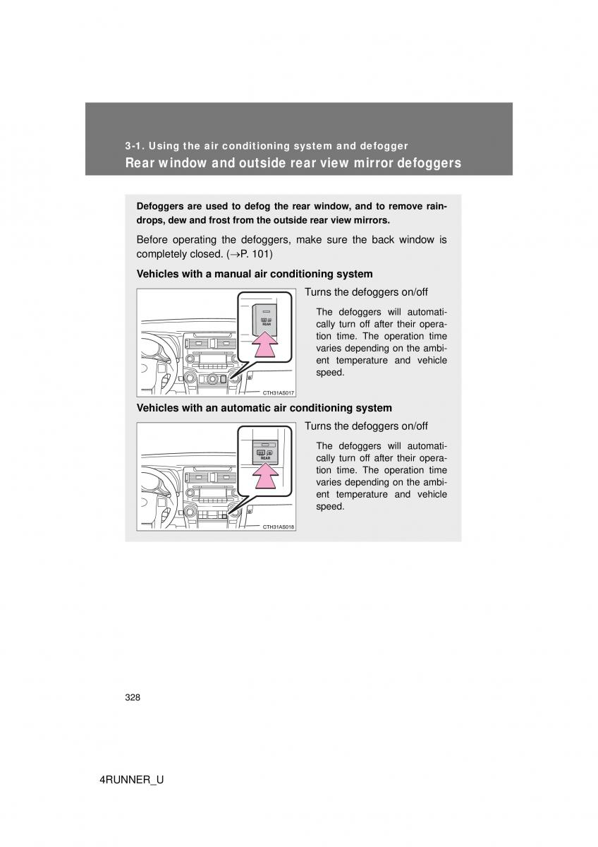 Toyota 4Runner 5 V N280 owners manual / page 295