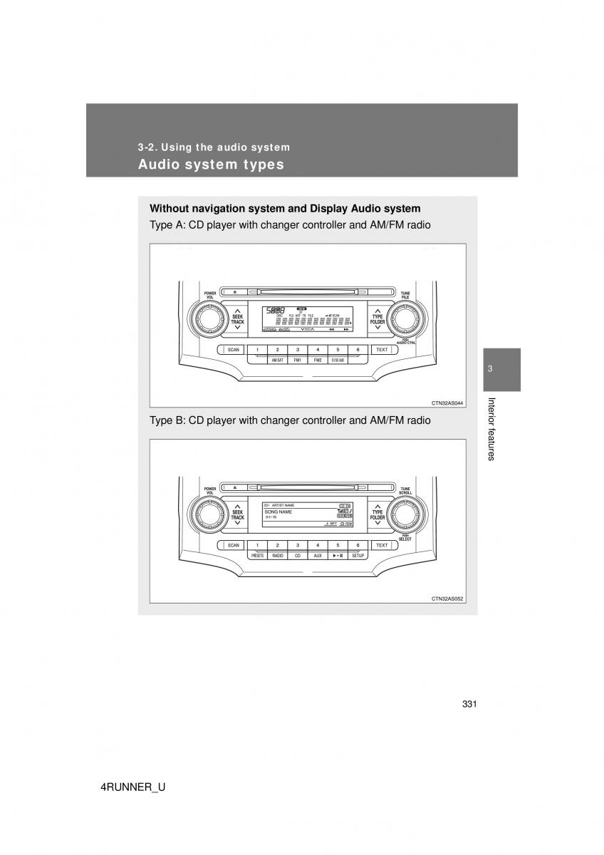 Toyota 4Runner 5 V N280 owners manual / page 298