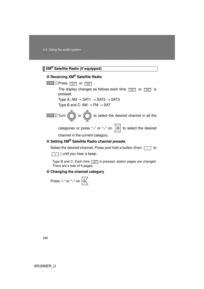 Toyota 4Runner 5 V N280 owners manual / page 307