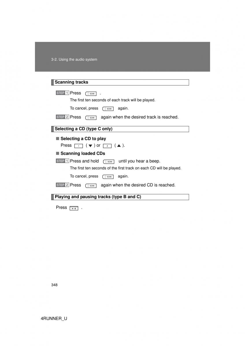 Toyota 4Runner 5 V N280 owners manual / page 315