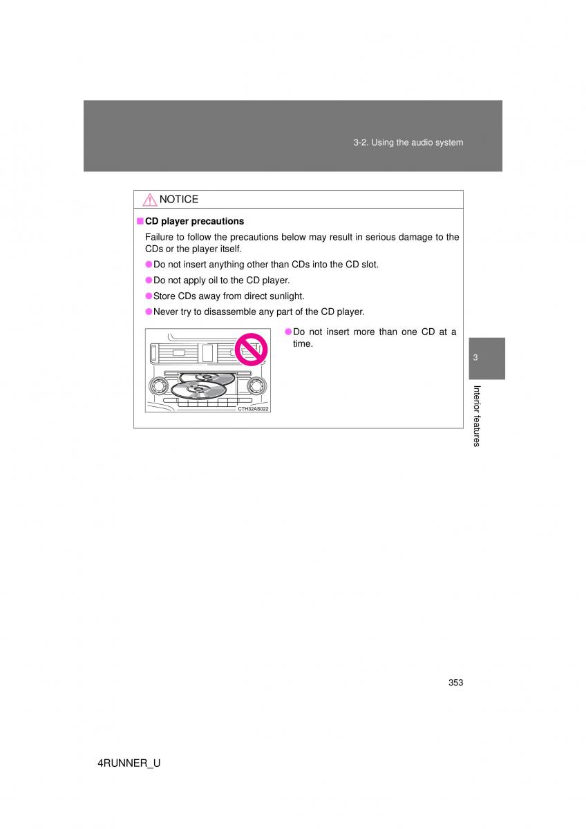 Toyota 4Runner 5 V N280 owners manual / page 320