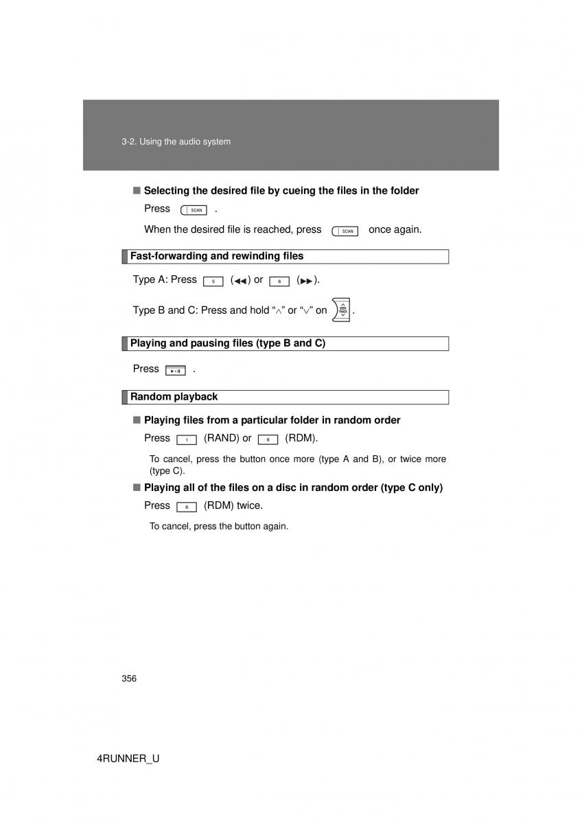 Toyota 4Runner 5 V N280 owners manual / page 323